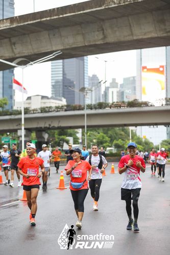Race photo from Smartfren Run 2024