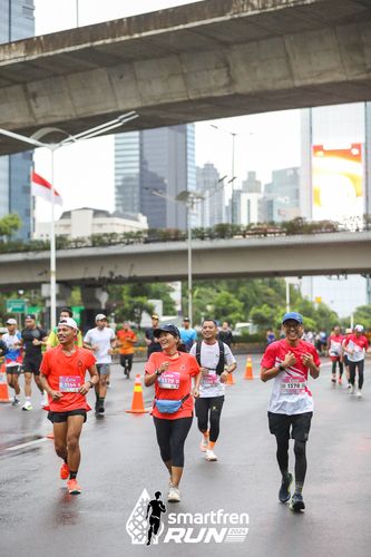 Race photo from Smartfren Run 2024