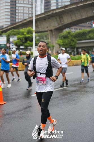 Race photo from Smartfren Run 2024