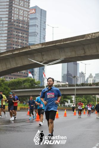 Race photo from Smartfren Run 2024