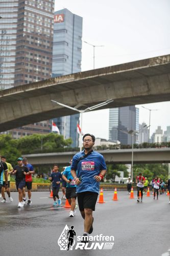 Race photo from Smartfren Run 2024