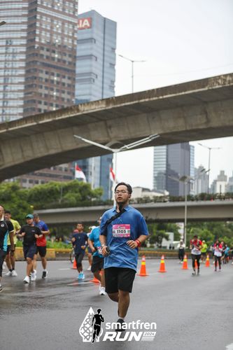 Race photo from Smartfren Run 2024