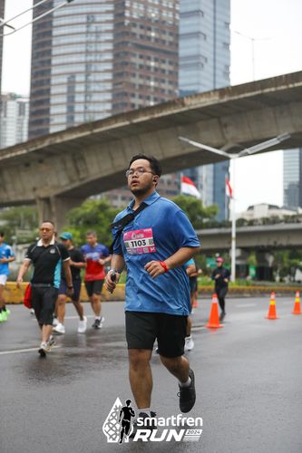 Race photo from Smartfren Run 2024