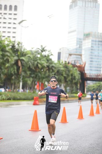 Race photo from Smartfren Run 2024