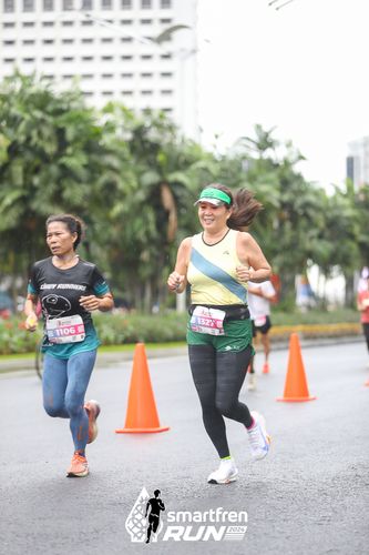 Race photo from Smartfren Run 2024