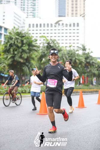 Race photo from Smartfren Run 2024