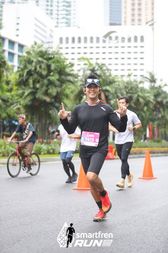 Race photo from Smartfren Run 2024
