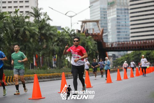 Race photo from Smartfren Run 2024