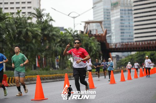 Race photo from Smartfren Run 2024