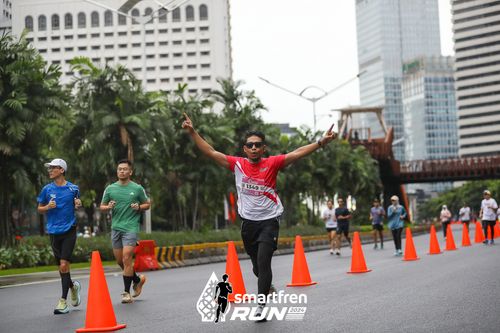 Race photo from Smartfren Run 2024