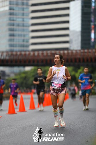 Race photo from Smartfren Run 2024