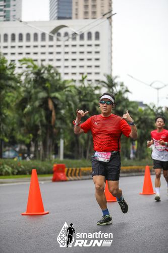 Race photo from Smartfren Run 2024