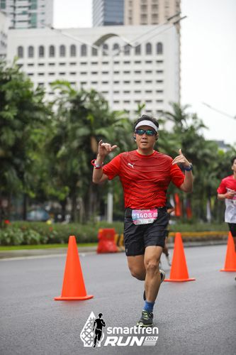 Race photo from Smartfren Run 2024