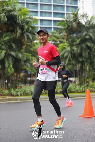 Race photo from Smartfren Run 2024