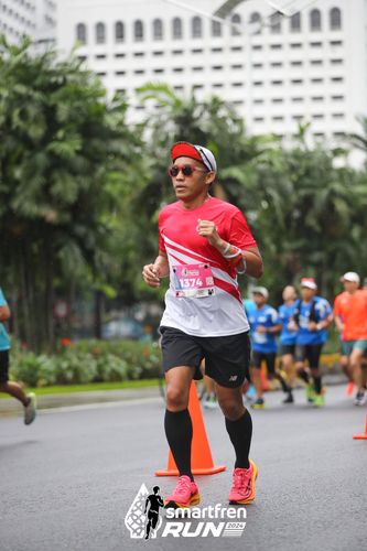 Race photo from Smartfren Run 2024