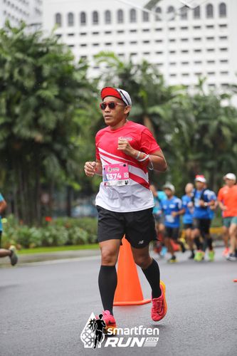 Race photo from Smartfren Run 2024