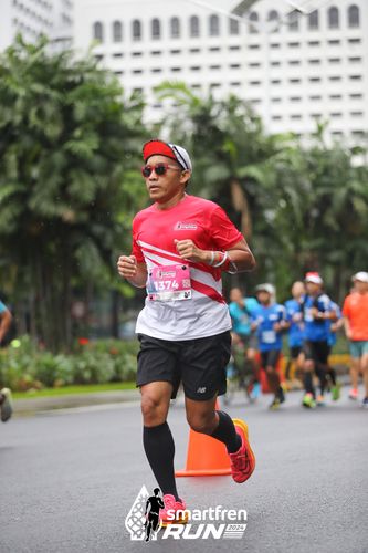 Race photo from Smartfren Run 2024