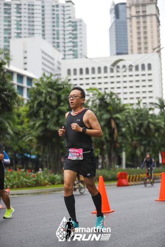 Race photo from Smartfren Run 2024