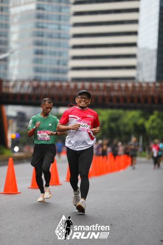 Race photo from Smartfren Run 2024
