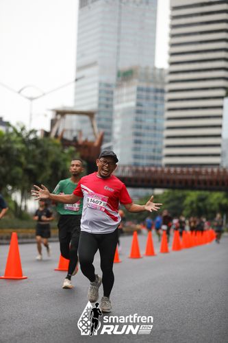 Race photo from Smartfren Run 2024