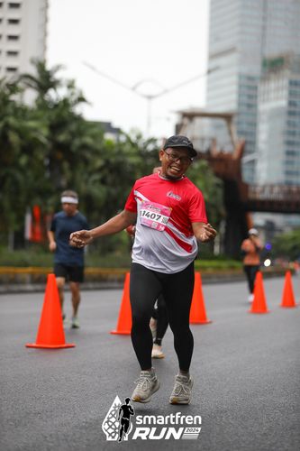 Race photo from Smartfren Run 2024