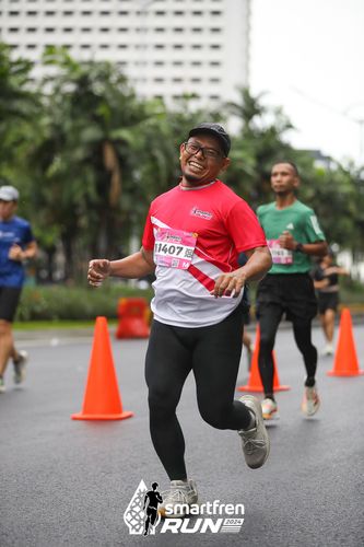 Race photo from Smartfren Run 2024