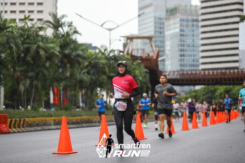 Race photo from Smartfren Run 2024