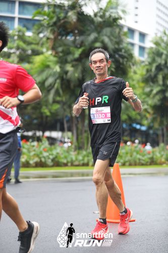 Race photo from Smartfren Run 2024