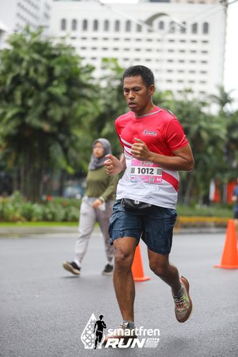 Race photo from Smartfren Run 2024