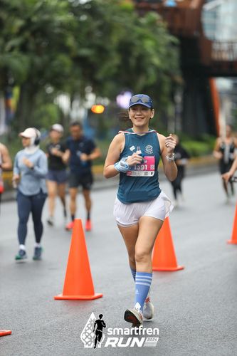 Race photo from Smartfren Run 2024