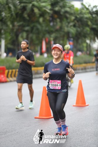 Race photo from Smartfren Run 2024