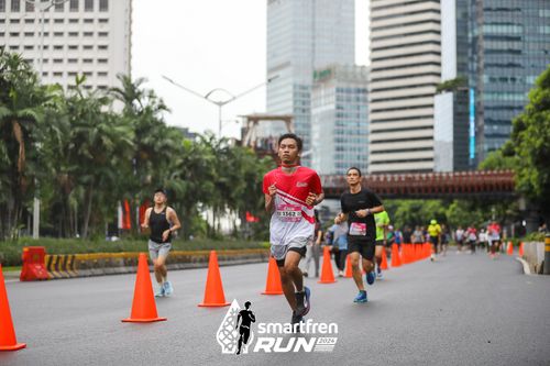 Race photo from Smartfren Run 2024