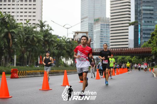 Race photo from Smartfren Run 2024