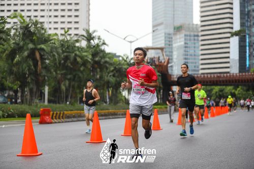Race photo from Smartfren Run 2024