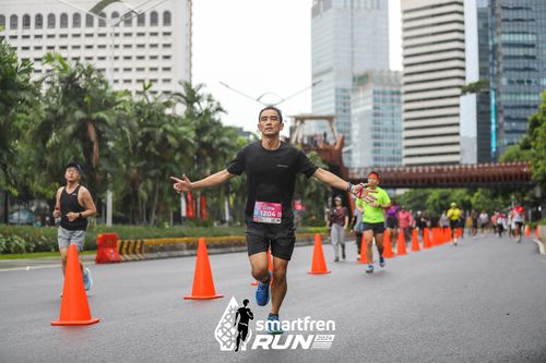 Race photo from Smartfren Run 2024