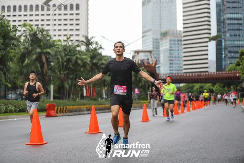 Race photo from Smartfren Run 2024