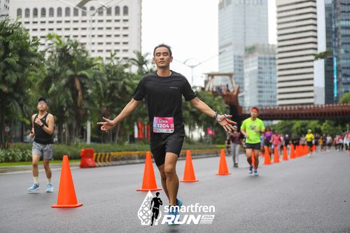Race photo from Smartfren Run 2024