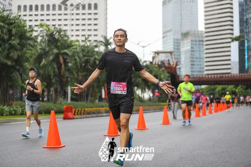Race photo from Smartfren Run 2024