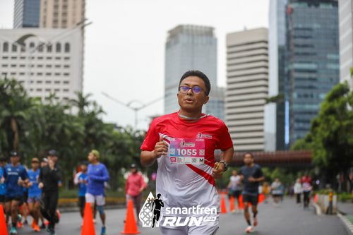 Race photo from Smartfren Run 2024