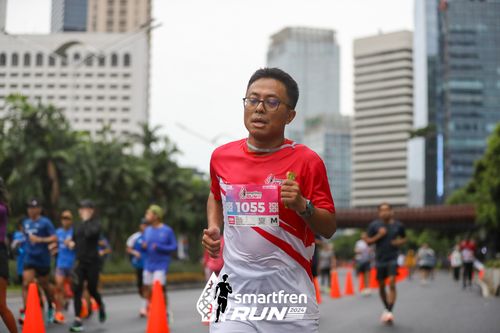 Race photo from Smartfren Run 2024