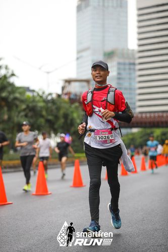 Race photo from Smartfren Run 2024