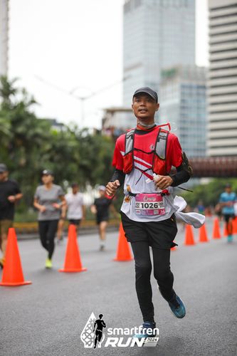 Race photo from Smartfren Run 2024