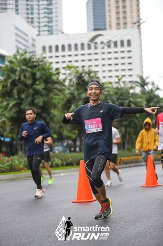 Race photo from Smartfren Run 2024