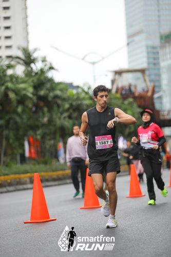 Race photo from Smartfren Run 2024