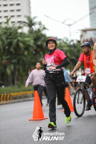 Race photo from Smartfren Run 2024