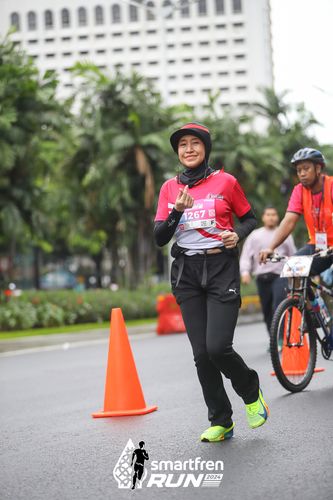 Race photo from Smartfren Run 2024