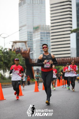 Race photo from Smartfren Run 2024