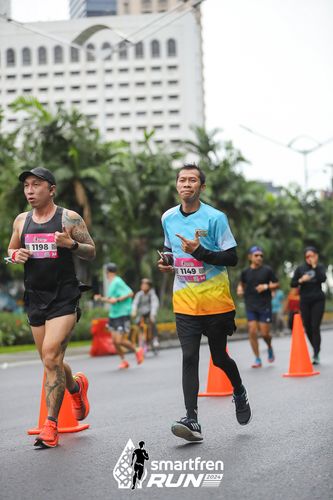Race photo from Smartfren Run 2024