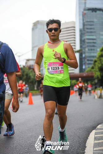 Race photo from Smartfren Run 2024
