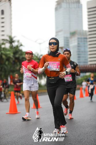 Race photo from Smartfren Run 2024